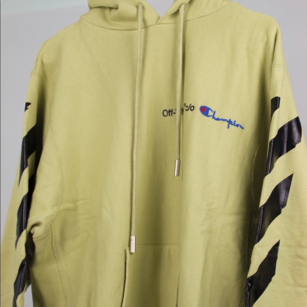 Off-White x Champion Beige Hoodie